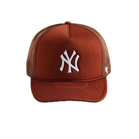 New 47 Brand New‎ York Yankees Retro Trucker Snapback Hat Golden Brown NWT - Picture 1 of 7